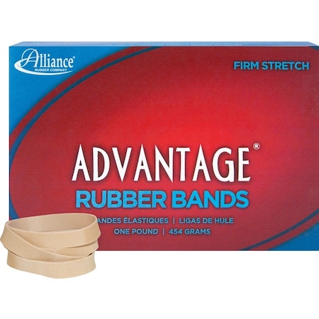Alliance Rubber Alliance Advantage Rubber Bands, Size No 84, 3-1/2" x 1/2", Natural, 1 lb. Box 26845
