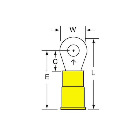3M 12-10 Vinyl Insulated Butted S, 1000PK 13-8S-P