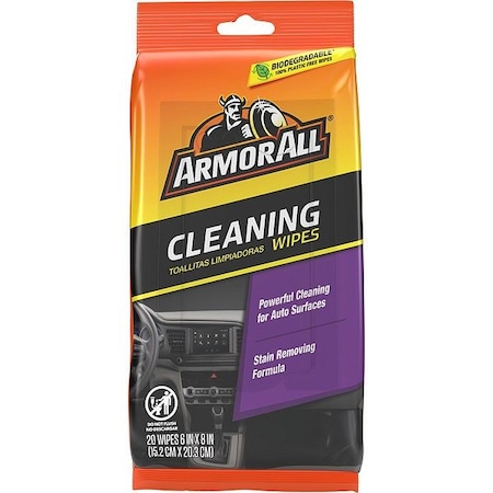 Armor All Automotive Cleaner, Wipe On, 22 oz., White AWMPF-20-1USLT