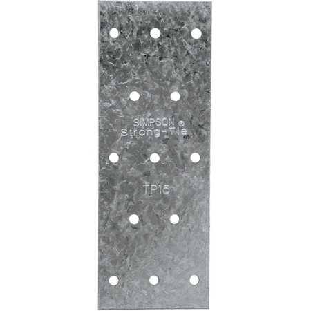 Simpson Strong-Tie 1-3/16'' W x 5'' L 20 ga Galvanized Steel Tie Plate TP15