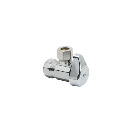 Brasscraft Chrome Angle Stop Valve, 1/2 x 1/4-In. G2R07X CD