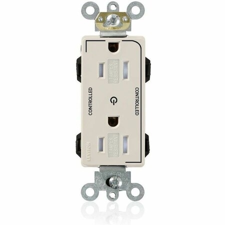 Leviton Straight Blade Receptacle, 5-15R, 15 A, 125V AC, Surface Mount, Self-Grounded MT162-2T