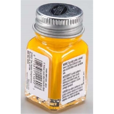 Testors Flat Yellow Enamel Paint TES1169TT