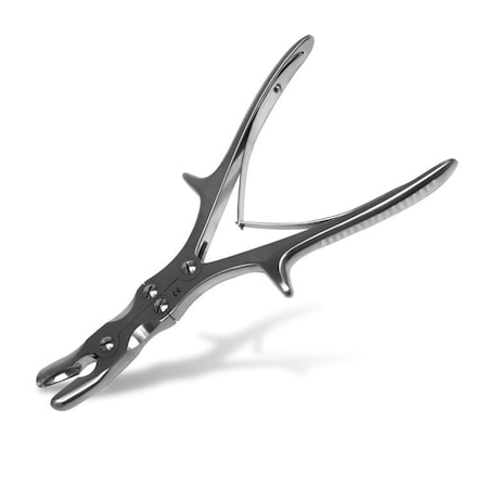 Von Klaus Stille-Luer Bone Rongeur, Double-Action, Jaws 10.0mm Wide, Curved, 9", (23.0cm), German VK131-3123
