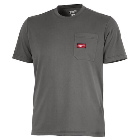 Milwaukee Hand Trucks Gridiron XXL Short Sleeve Men's Round Neck Gray Tee Shirt 605G-2X