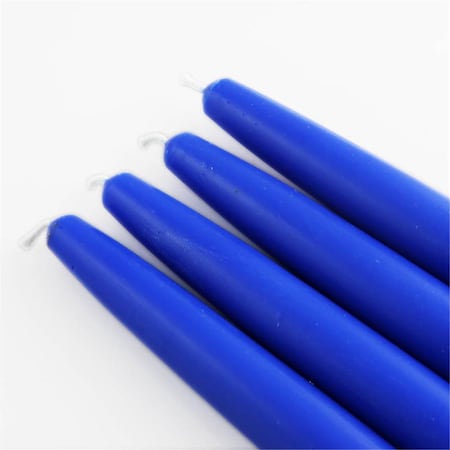 Vaser Designs 6 in. Taper Candles, Royal Blue - 12 Piece VA2593445