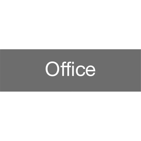 Nmc Office Engraved Sign, EN16GY EN16GY