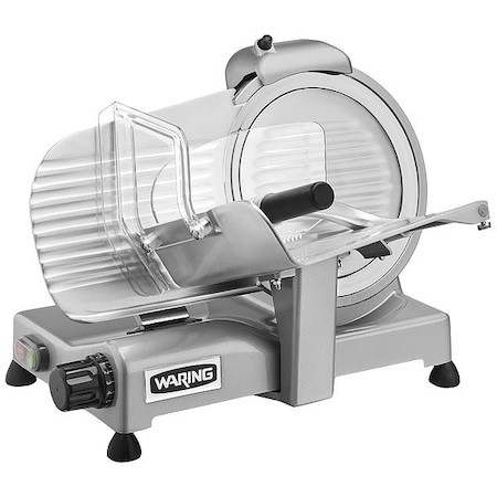 Waring Commercial Food Slicer, Blade 10" dia, Current 1.1 A WCS250SV
