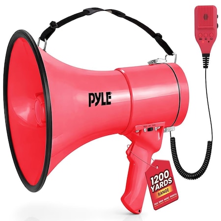 Pyle 50W Megaphone Bullhorn PMPRA514RD