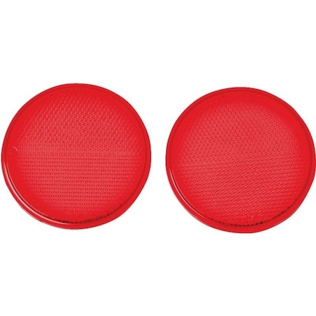 Hy-Ko Carded Reflector, 9.63 in L Post, Red Reflector CDRF-4R