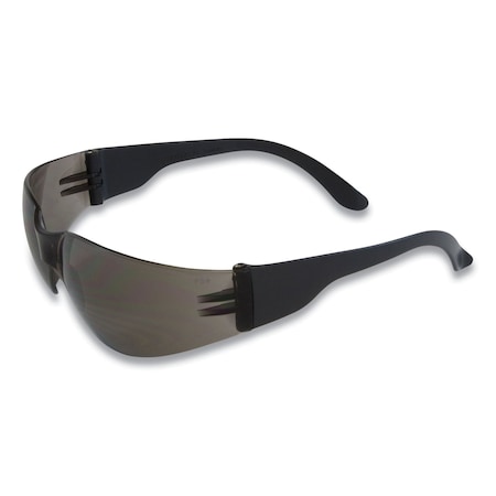 Bouton Optical Safety Glasses, Anti-Scratch, Gray Lens, Black Frame 250-01-0001