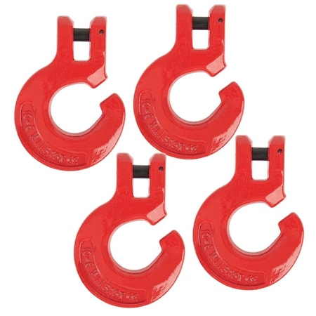 Mytee Products 3/8in Logging Chain Choker Hook G80 3.15 Tons 6900 Lbs WLL, 4PK LCH38x4