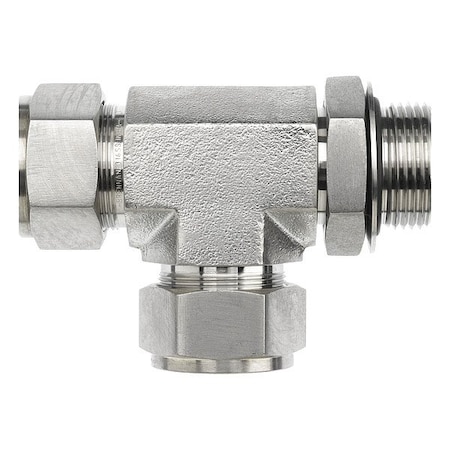 Brennan Industries Tee, SS, Comp 1/2", MORB 1/2", Comp 1/2" NS6804-08-08-08-NWO-SS
