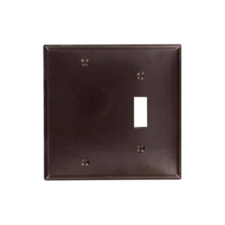 Leviton Combination Wallplate, Standard Size, Gang 2, Brown 85006