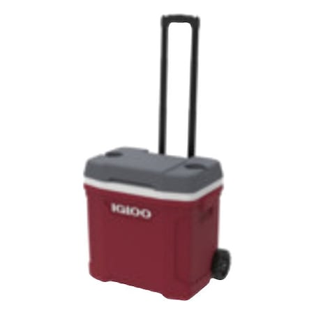 Igloo Roller Chest Cooler, Red, 30 qt 00034660