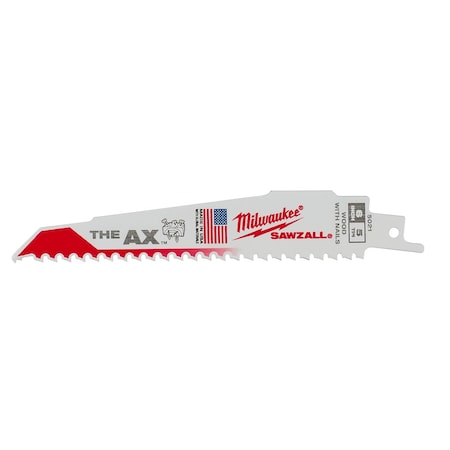 Milwaukee Tool 6" 5 TPI The Ax Sawzall Blade (25 Pk) 48-00-8021