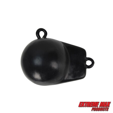 Extreme Max 3006.6723 Coated Ball-with-Fin Downrigger Weight - 4 lbs. 3006.6723