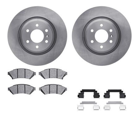 Dynamic Friction Co DFC Brake Rotor with 5000 Brake Pads and Hardware Kit 6512-49007
