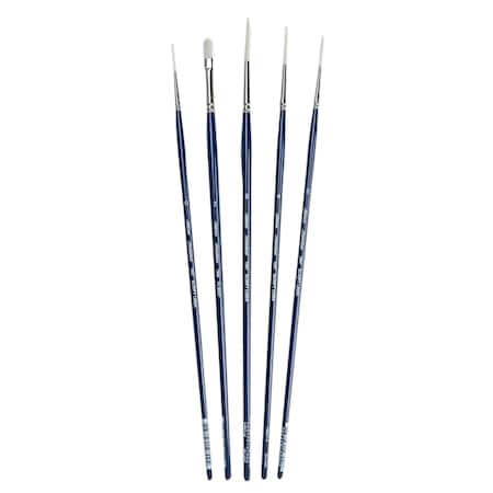 Silver Brush Bristlon Liner Brush Set, 5-Piece Set BR-1952