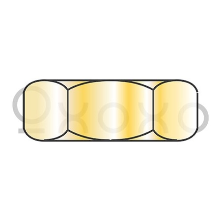Oxoxo 3/4-16 Hex Jam Nut Zinc Yellow, 400PK 453611