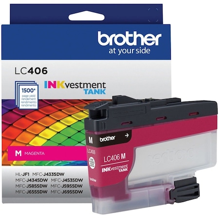 Brother Standard Yield Magenta Ink Cartridge LC406MS