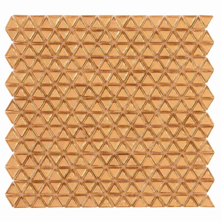 Apollo Tile Majeste 12.2in x 12.2in Glossy Shimmer Gold Glass Square Wall and Floor Tile 10.34 sqft/case, 10PK APLATR8802A