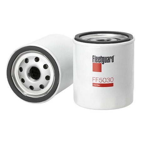 Fleetguard Fuel Filter, Spin-On, Cellulose FF5030