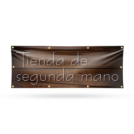 Signmission Tienda de Segunda Mano, 36 Inch x 96 Inch, Vinyl Banner B-96-30890