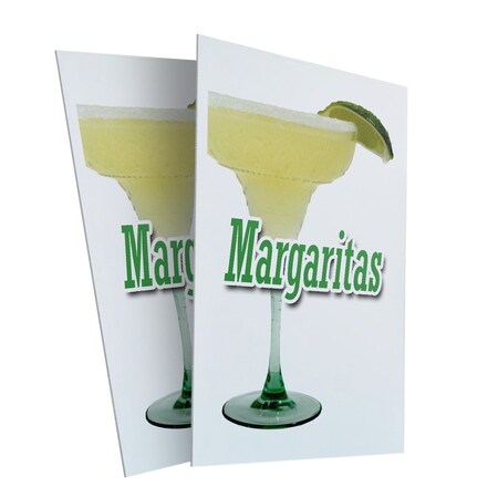 Signmission Margaritas, Plastic Signs Only 24 Inch x 36 Inch, Corrugated Plastic, 2PK CSB-2436-2PACK-Margaritas