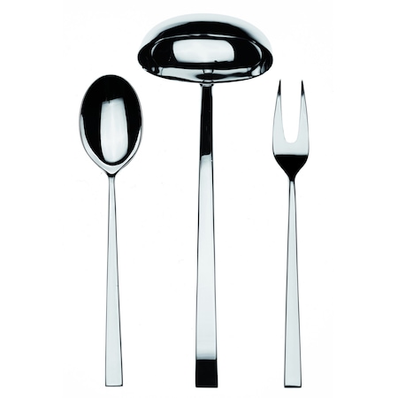 Mepra Atena Serving Set - 3 Pieces - Stainless Steel 106222003