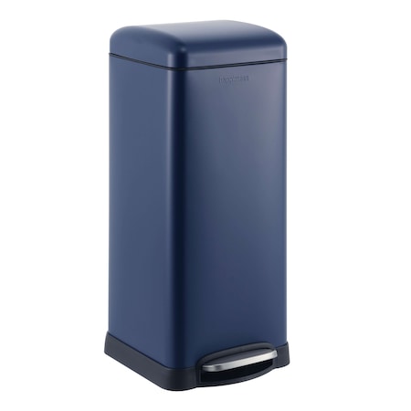 Happimess Betty Retro 8-Gallon Step-Open Trash Can, Denim Blue HPM1007H