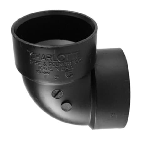 Charlotte Pipe And Foundry 3" Hxh Vent Ell ABS 00331 1000HA