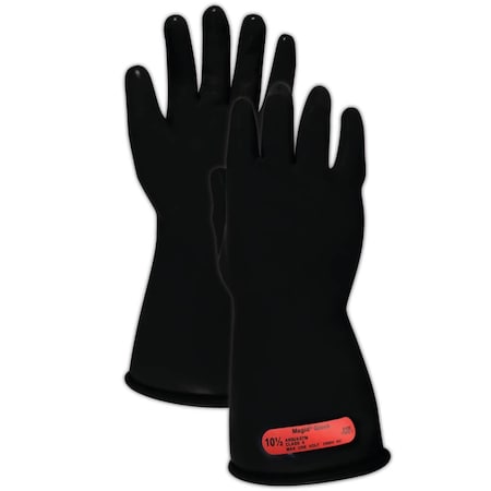 Magid A.R.C. M01 Class 0 Black Rubber Electrical Insulating Gloves, 8, PR M-0-11-B-8