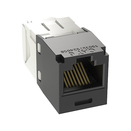 Panduit Jack Module, 18.29 mm H, Black, PK24 CJ688TGBL-24