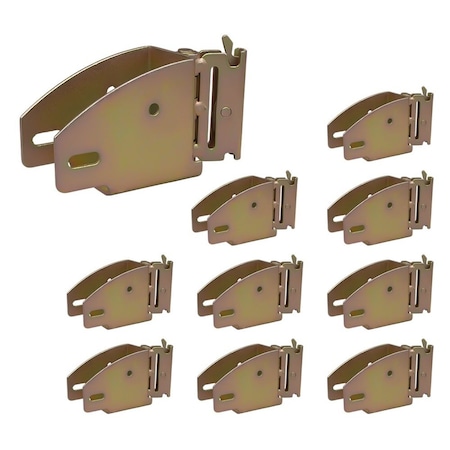 Mytee Products E-Track Wood Beam Socket Shelf Brackets for 2x4 & 2x6 with Rotating Hinge, 10PK ETKW-Sx10