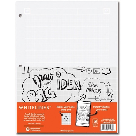 Roaring Springs Roaring Spring 8.5 x 11 in. Whitelines Engineering Computation Pad, 24PK 17030