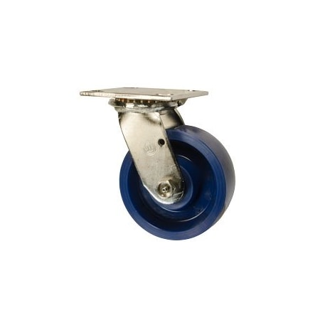 Service Caster 5 Inch Solid Polyurethane Wheel Swivel Caster with Ball Bearing SCC-30CS520-SPUB