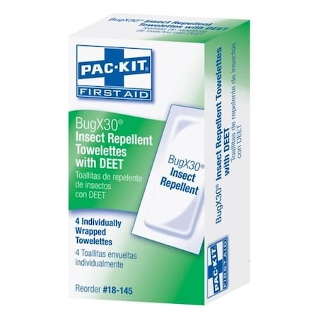 Bugx Insect Repellent, Pad, 0.28 oz., DEET 18-145