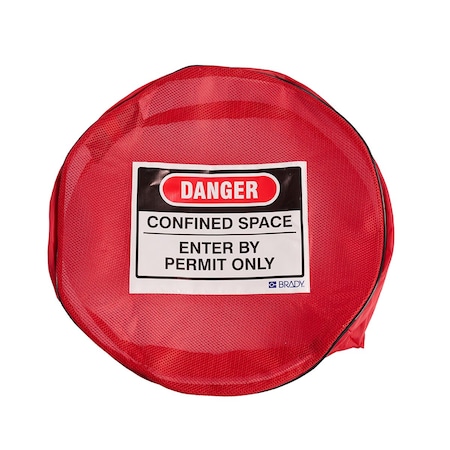 Brady Elastic Confined Space Cover, Polyester 177440