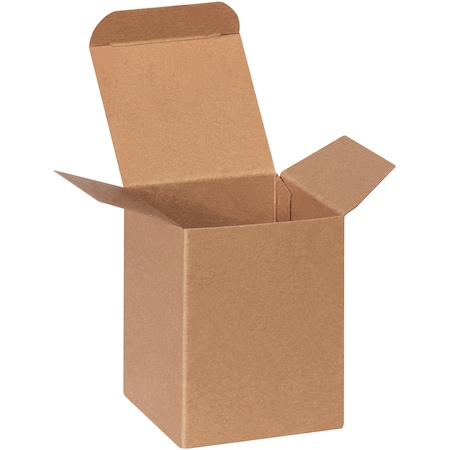 Non-Branded 3 in x 3 in x Reverse Tuck Folding Carton, Kraft, Chipboard, 500 PK RTS18HD
