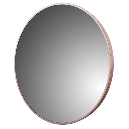 Craft And Main Round Mirror, Framed, 32x32in, Aluminum AM3232-BR