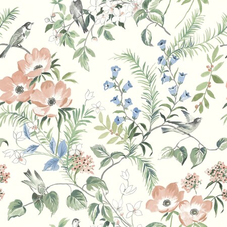 Chesapeake Frederique Multicolor Bloom Wallpaper 4072-70002