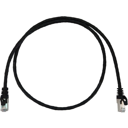 Eaton Tripp Lite Series Cat6a 10G Snagless Shielded Slim STP Ethernet Cable RJ45 M/M, PoE, Black, 3 N262-S03-BK
