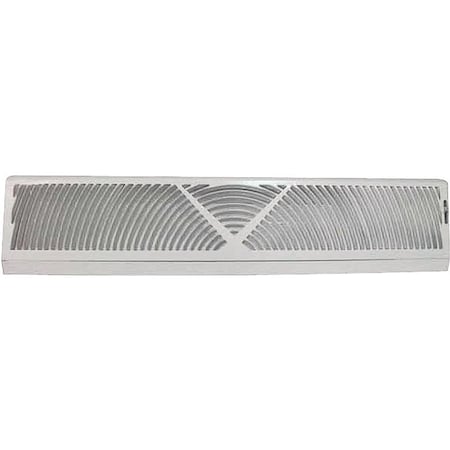 Prosource ProSource BB-24W Baseboard Register, 24 in W x 4-1/2 in H Duct Opening, Steel, White BB-24W