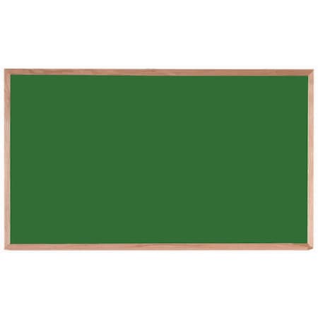Aarco Porcelain on Steel Chalkboard  Solid Oak Wood Frame 36"x60" Green OS3660G