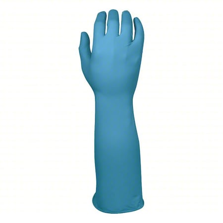 Showa Disposable Gloves, 6 mil Palm, Nitrile, Powder-Free, 50 PK, Blue, L 887L
