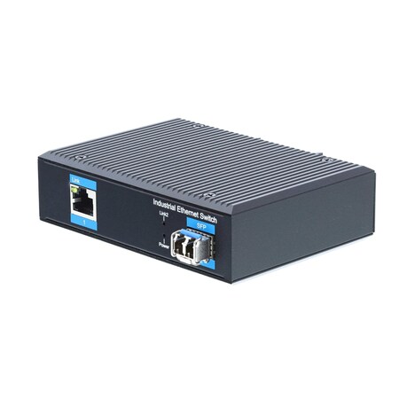 Networx Industrial Gigabit Fiber Media Converter - 1000Base-LX, LC Multimode, 550m, 850nm, 1 Port IT-1000MM-LC-01