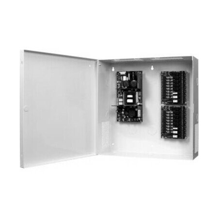 Securitron Power Supply, Steel, 14" L, 14" W, 4.75" H AQS2410-8C2