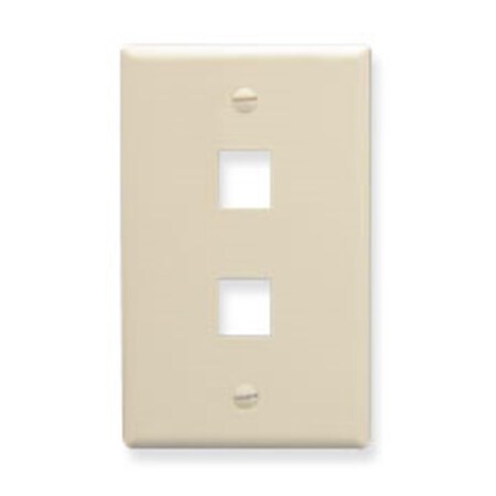 Maxpower FACE-2-AL 2 Port Faceplate - Almond MA584208