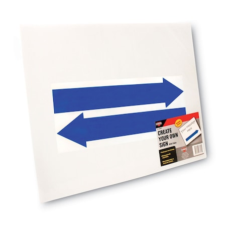 Cosco Stake Sign with Arrows, Blank, 15x19, 19" Height, 15" Width 098055